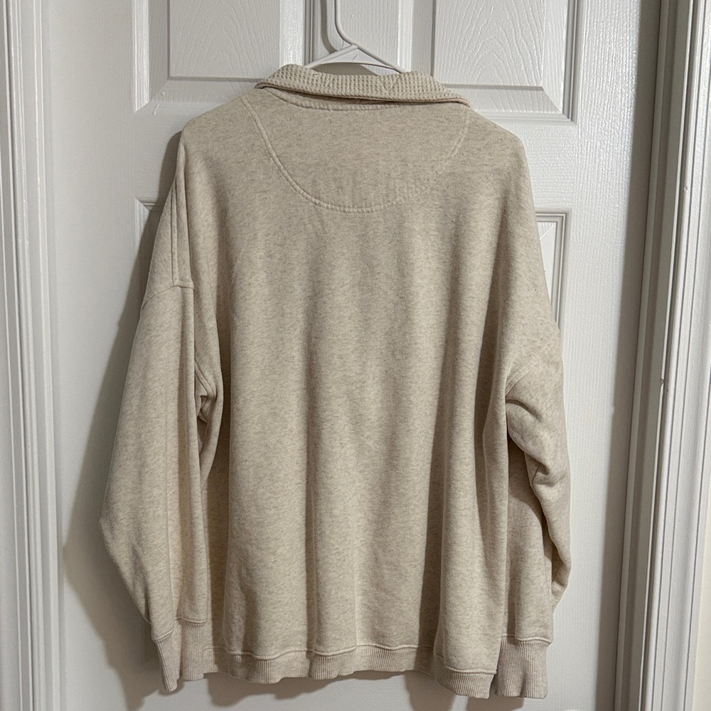 Aerie Getaway Quarter Snap Sweatshirt - Picture 4 of 6